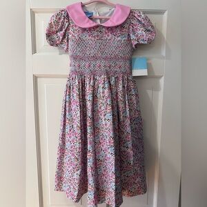 NWT Anavini Floral Smocked Dress NWT Sz 6X